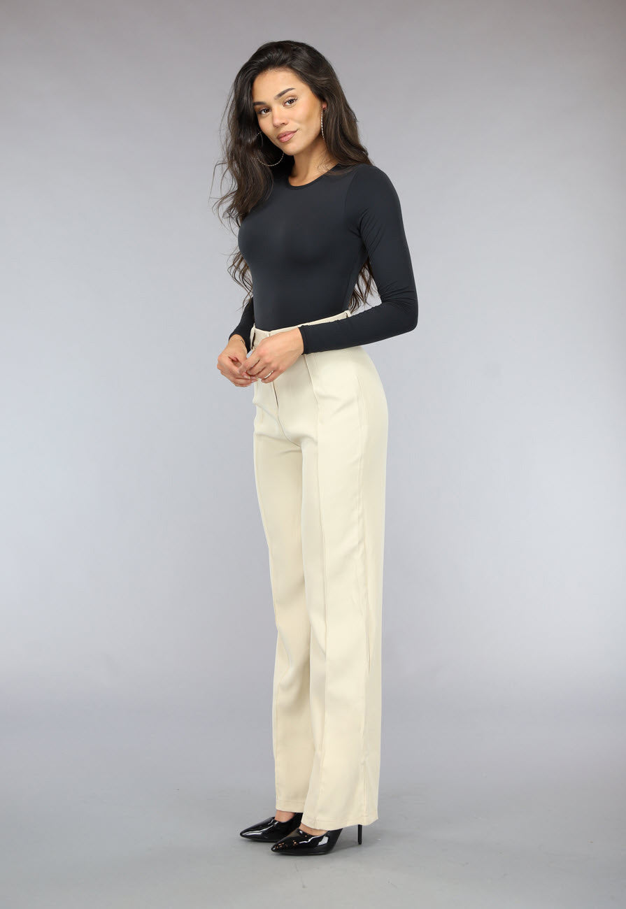 Zwarte Zachte Longsleeve Bodysuit