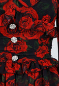 Mini Jurk met Lange Mouwen en Bloemenprint