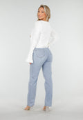 Redial Jeans  Lichtblauwe High Waist Straight Leg Jeans