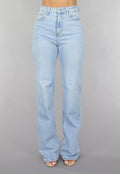 Redial Jeans  Tall High Waist Lichtblauwe Straight Leg Jeans