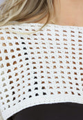 Beige Gehaakte Bohemian Bolero