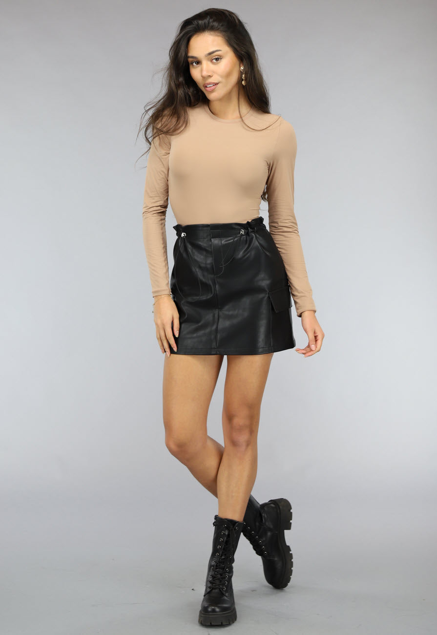 Gladde Longesleeve Nude Bodysuit