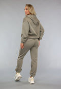 Fleece Joggingpak in Taupe