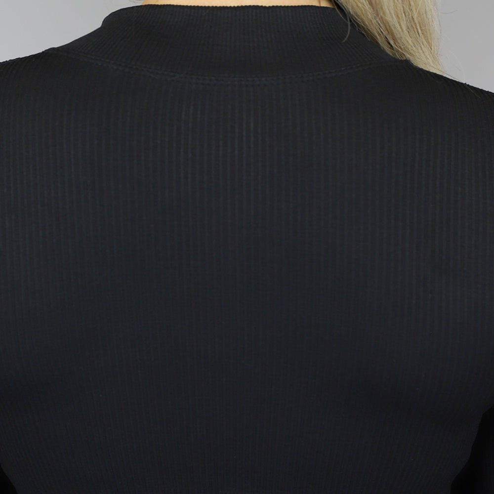 Zwart Longsleeve Sportvestje van Ribstof