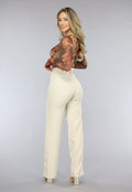 Longsleeve Korset Bodysuit met Renaissance Print