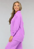 Lila Co Ord Set met Pantalon