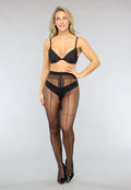 15 Denier Matte Panty met Lijnwerk