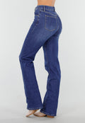 Redial Jeans  Donkerblauwe Tall Jeans met Rechte Pijpen en High Waist