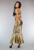 Zwarte Triangel Bikini met Gouden Details