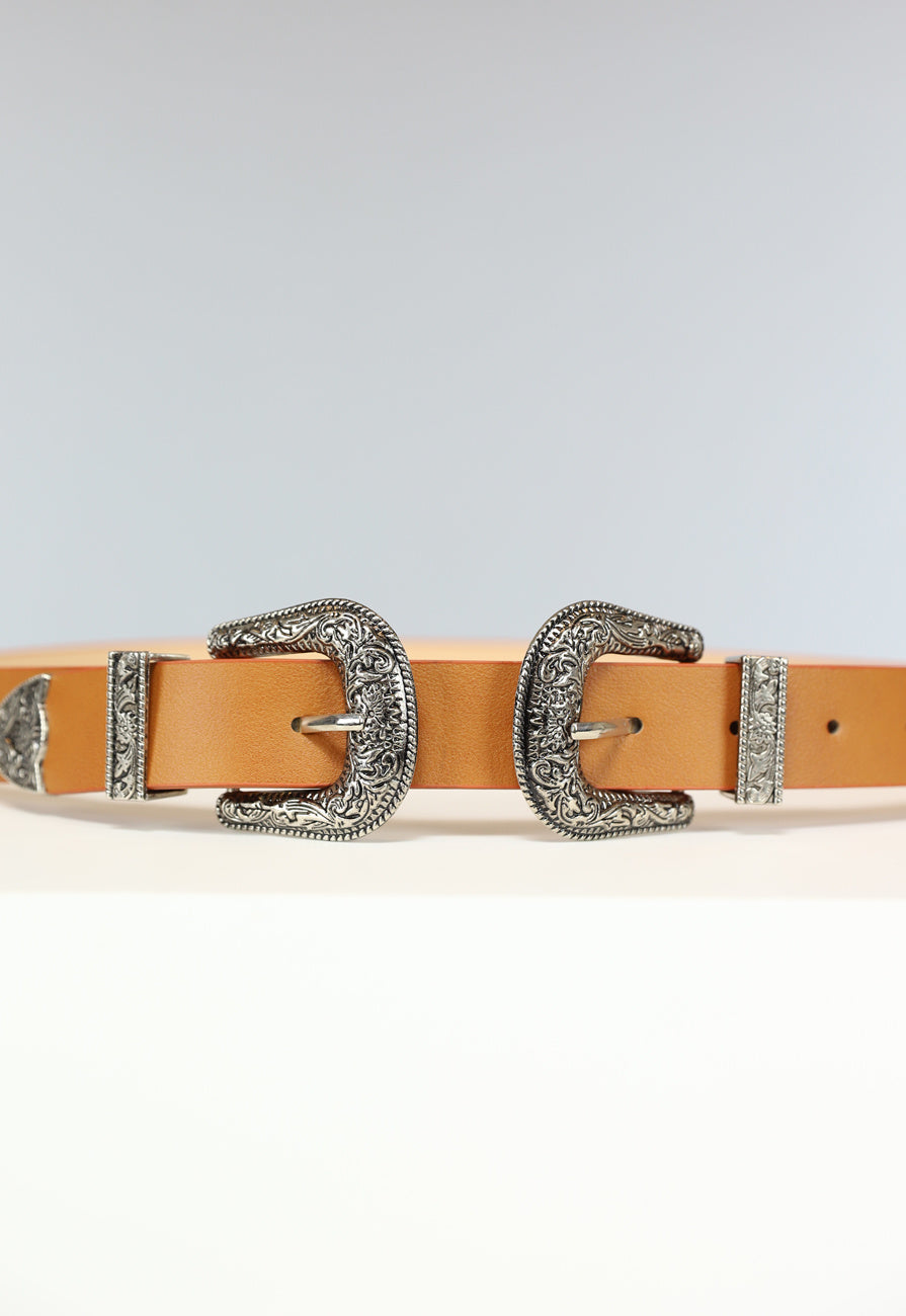 Camel Riem met Dubbele Gesp
