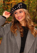 Baret met Glitter Stenen