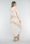 Beige Joggingpak met Hoodie