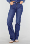 Redial Jeans  Donkerblauwe Tall Jeans met Rechte Pijpen en High Waist