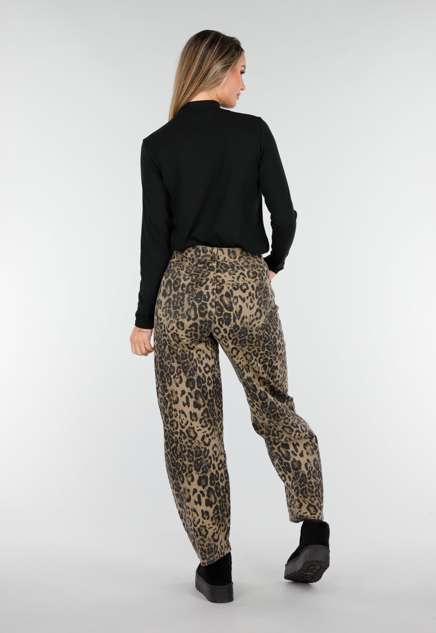 Zwarte Zachte Stretch Top met Lange Mouwen
