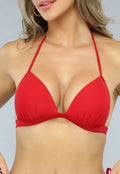 Rode Push-Up Triangel Bikini Top
