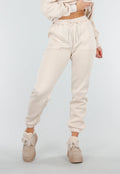 Beige Joggingpak met Hoodie