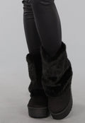 Zwarte Imitatie Bont Snowboots