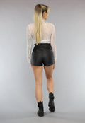 Witte Longsleeve See Through Top