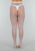 Glow in the Dark Panty met Visnetstructuur en Verticale Strikpatronen