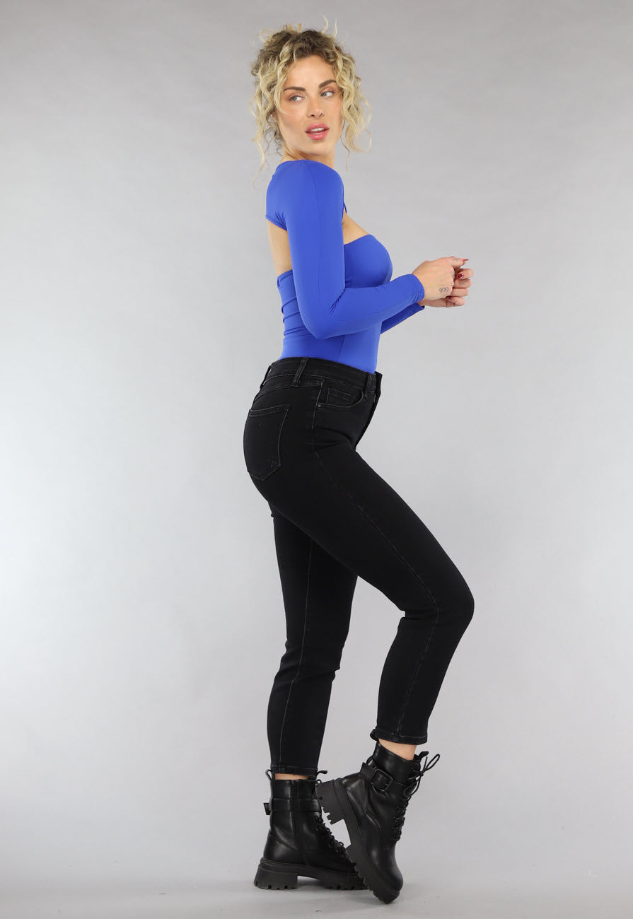Bandeau Top met Bolero in Kobalt Blauw