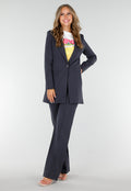 Antraciet Halflange Stretch Blazer