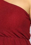Rode One Shoulder Glitter Top