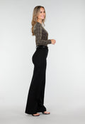 Gouden Body met Print en Lange Mouwen