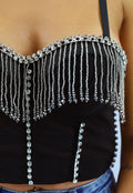 Zwarte Push Up Glamour Bustier