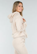 Beige Joggingpak met Hoodie