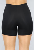 Zwarte Corrigerende Naadloze Biker Short met Hoge Taille