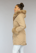 Camel Winterjas met Bont