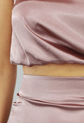 Satijnen Blush Roze Two Piece