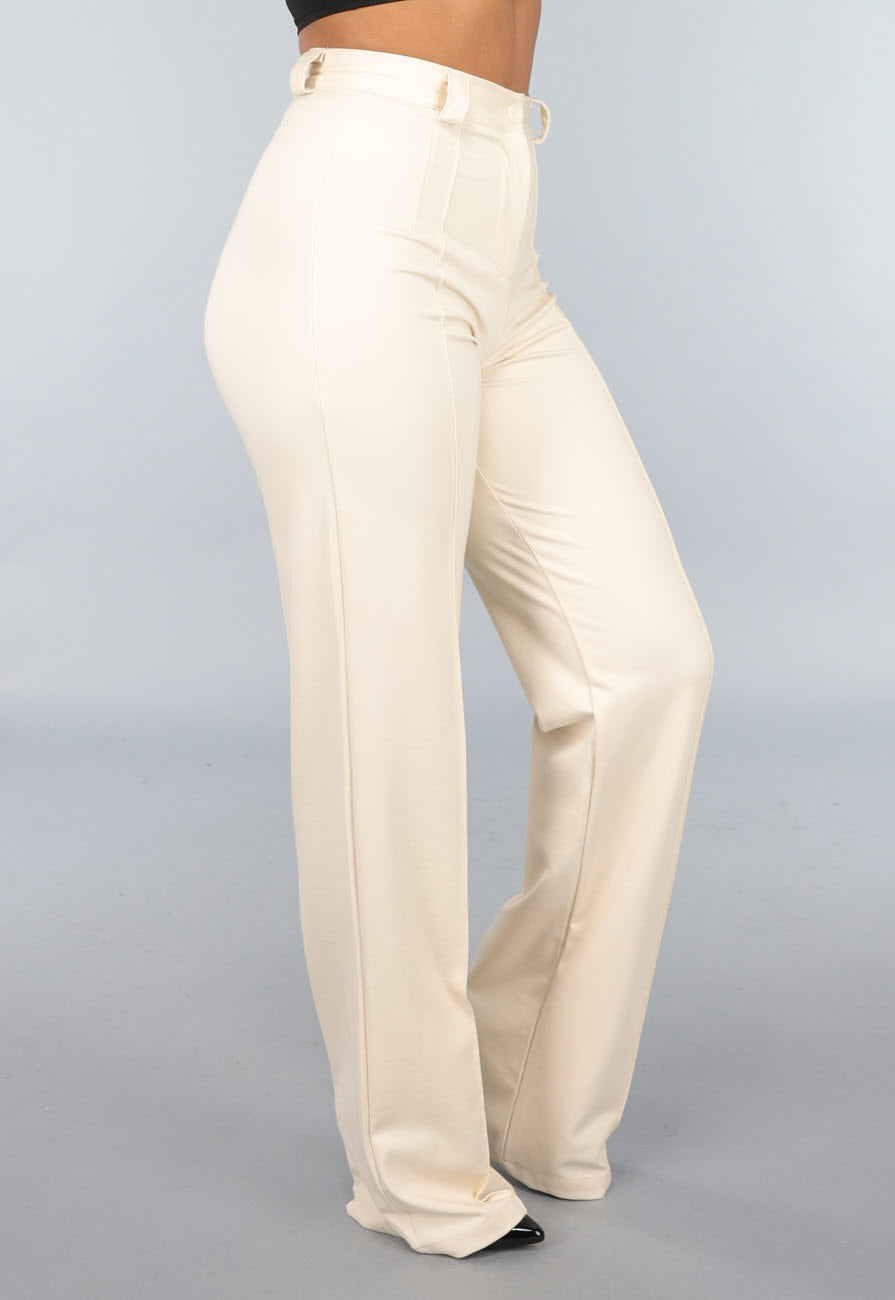 Beige Tall Stretch Pantalon met Straight Leg
