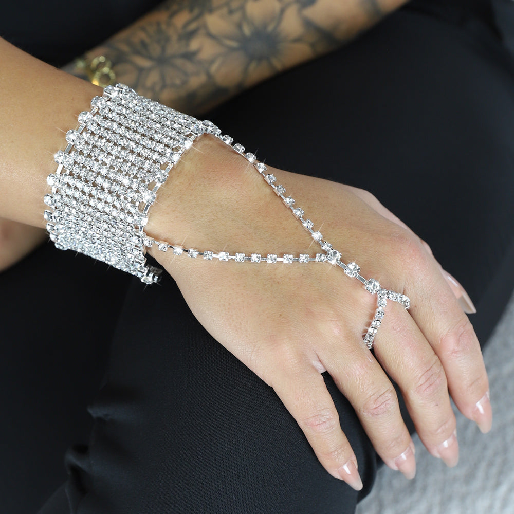 Glamorous Strass Handsieraad
