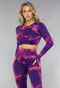 2-Delige Paarse Sportset met Print