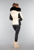 Beige Faux Fur Laarzen met Plateau