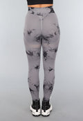 Stretchy Gym legging met Print en Overslag Taille